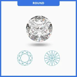 0.30CT J-K/VS2-SI1 Round Cut Diamond MDL#D9001-2