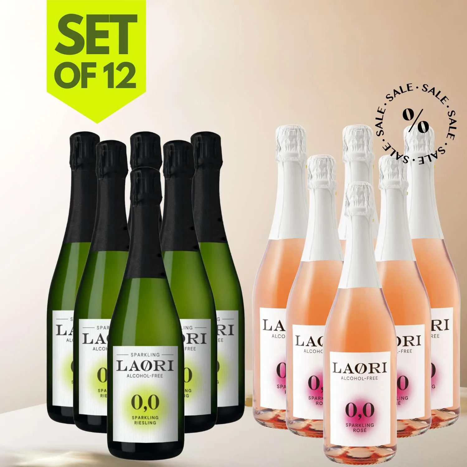 12er Set: 6x Sparkling Riesling   6x Sparkling Rosé (0,75L)