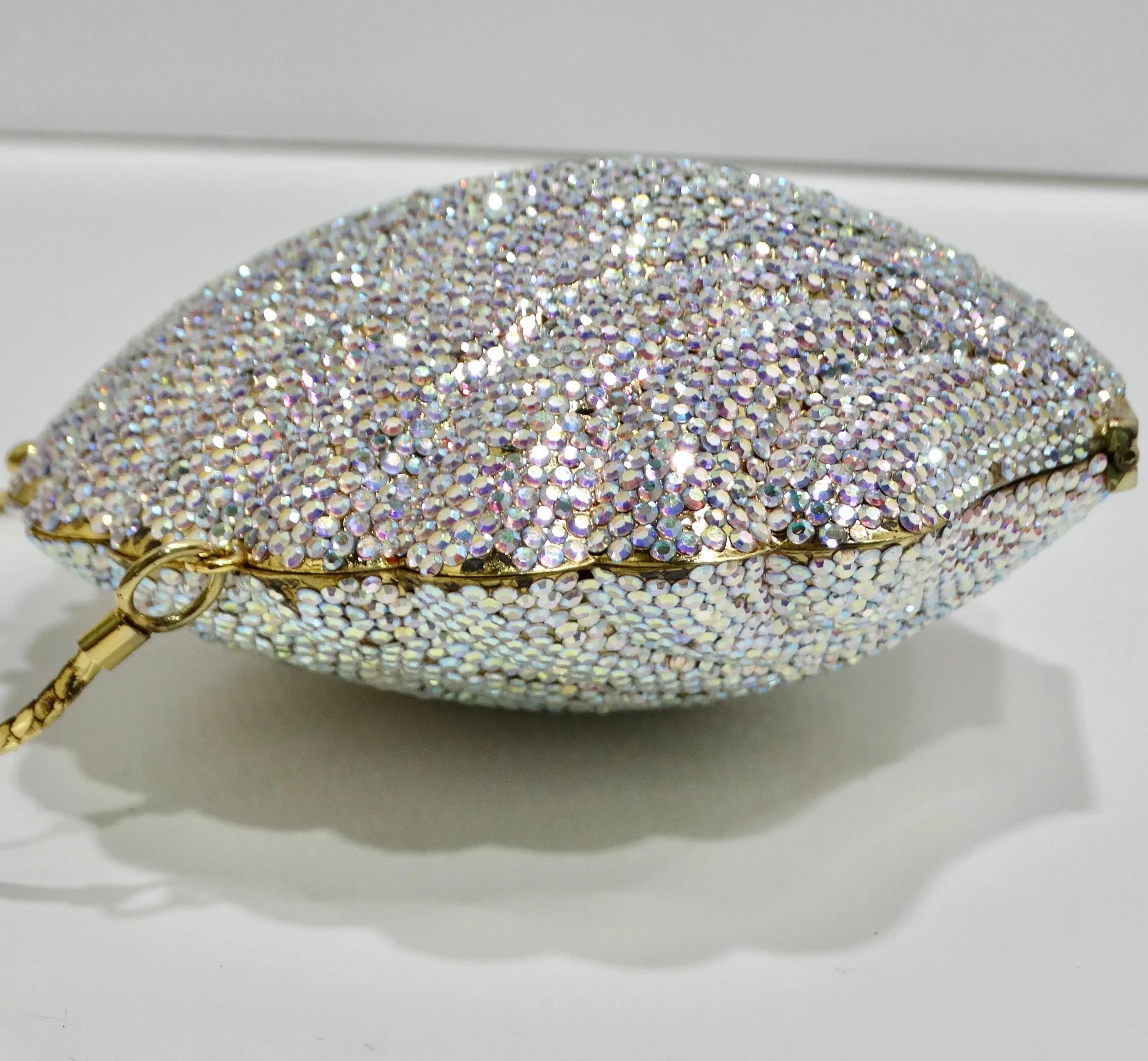 1980s Swarovski Crystal Sea Shell Handbag