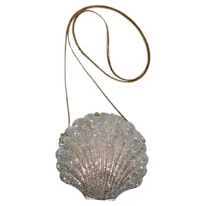 1980s Swarovski Crystal Sea Shell Handbag