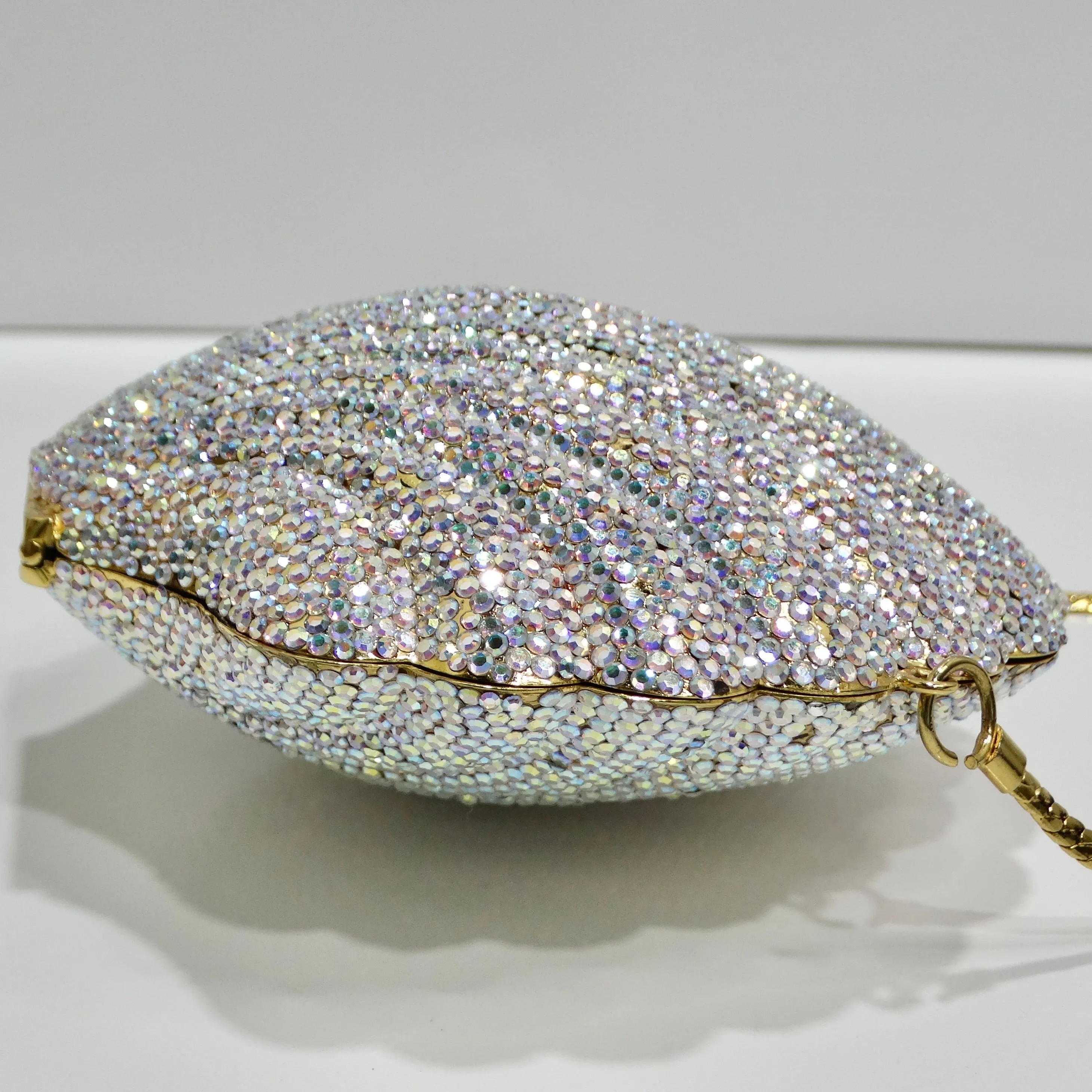 1980s Swarovski Crystal Sea Shell Handbag