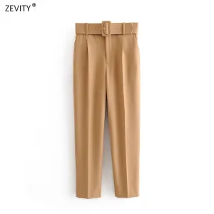 2021 Women's Elastic Waistband Slim Trousers Sizes XS - L