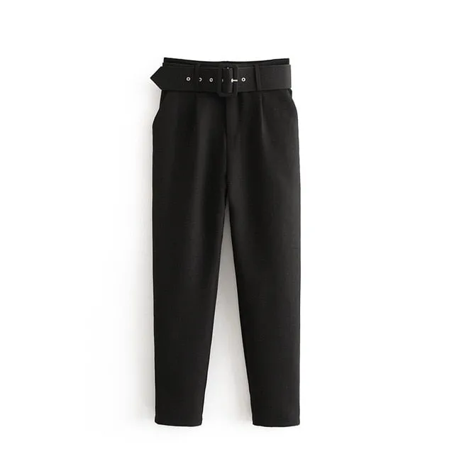 2021 Women's Elastic Waistband Slim Trousers Sizes XS - L