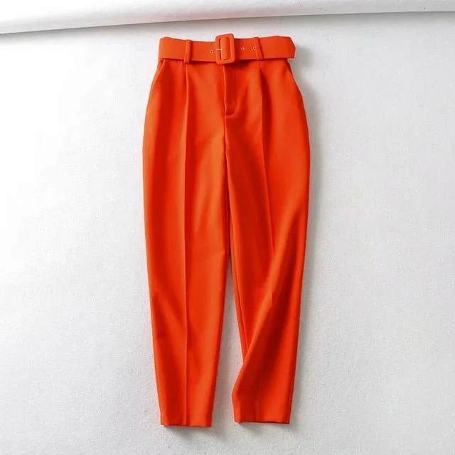 2021 Women's Elastic Waistband Slim Trousers Sizes XS - L