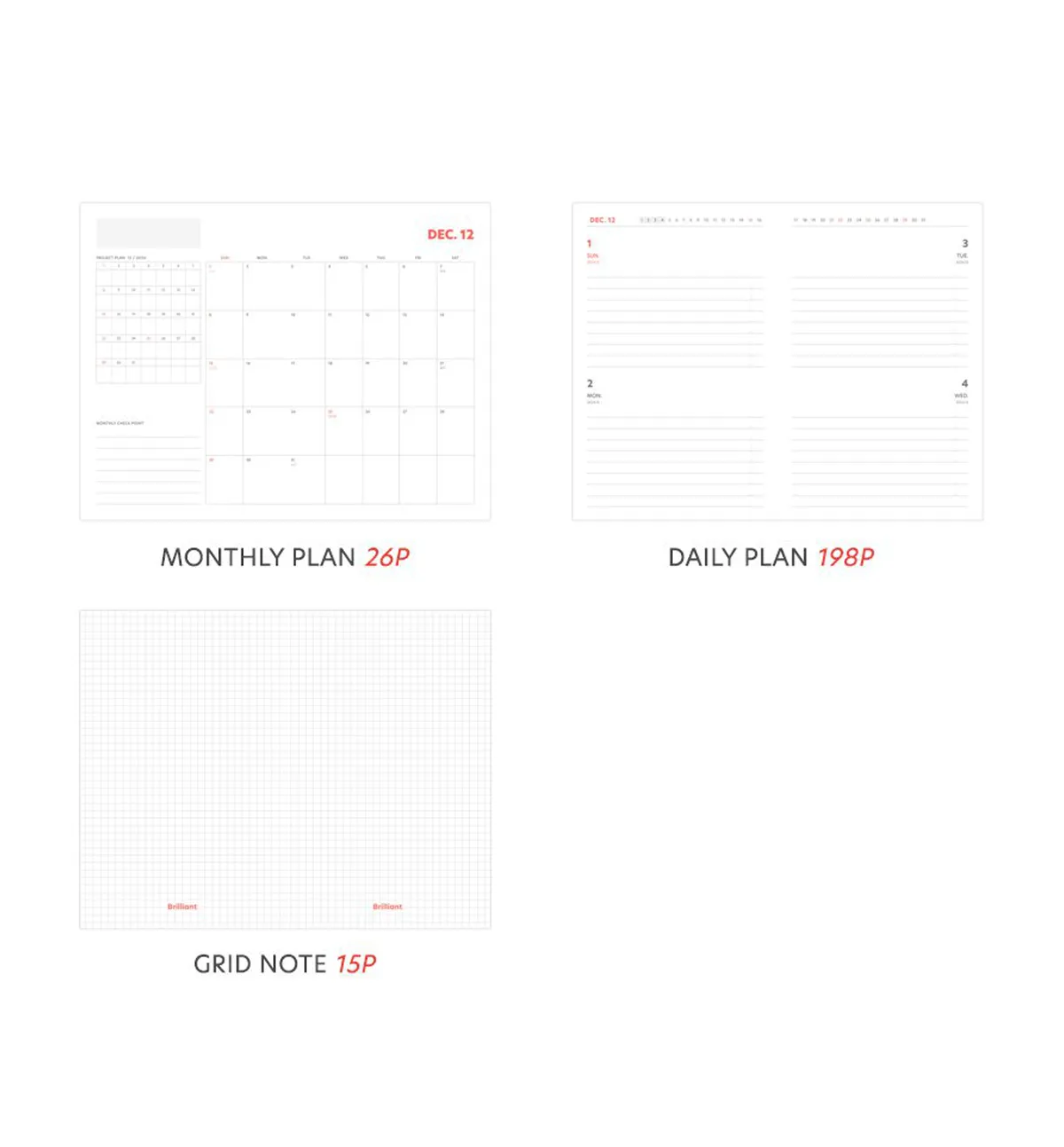 2025 Brilliant Daily Planner