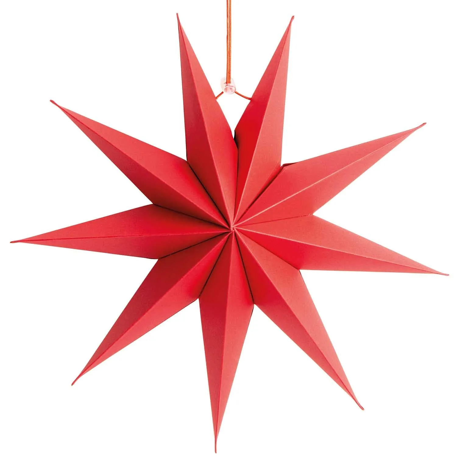 28cm Scandinavian Star Decoration - Matte Red