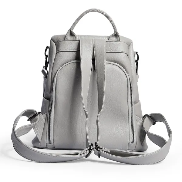 3-Way PU Leather Anti-Theft Backpack | 1801