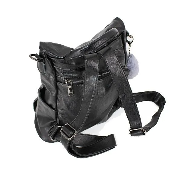 3-Way PU Leather Anti-Theft Backpack | 1801