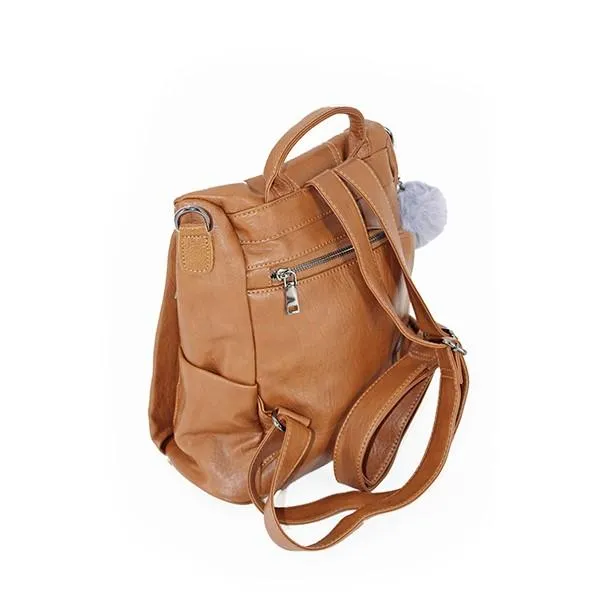 3-Way PU Leather Anti-Theft Backpack | 1801