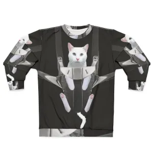 Adorable Cat in Baby Carrier Sweatshirt - Unique Cat Lover Gift