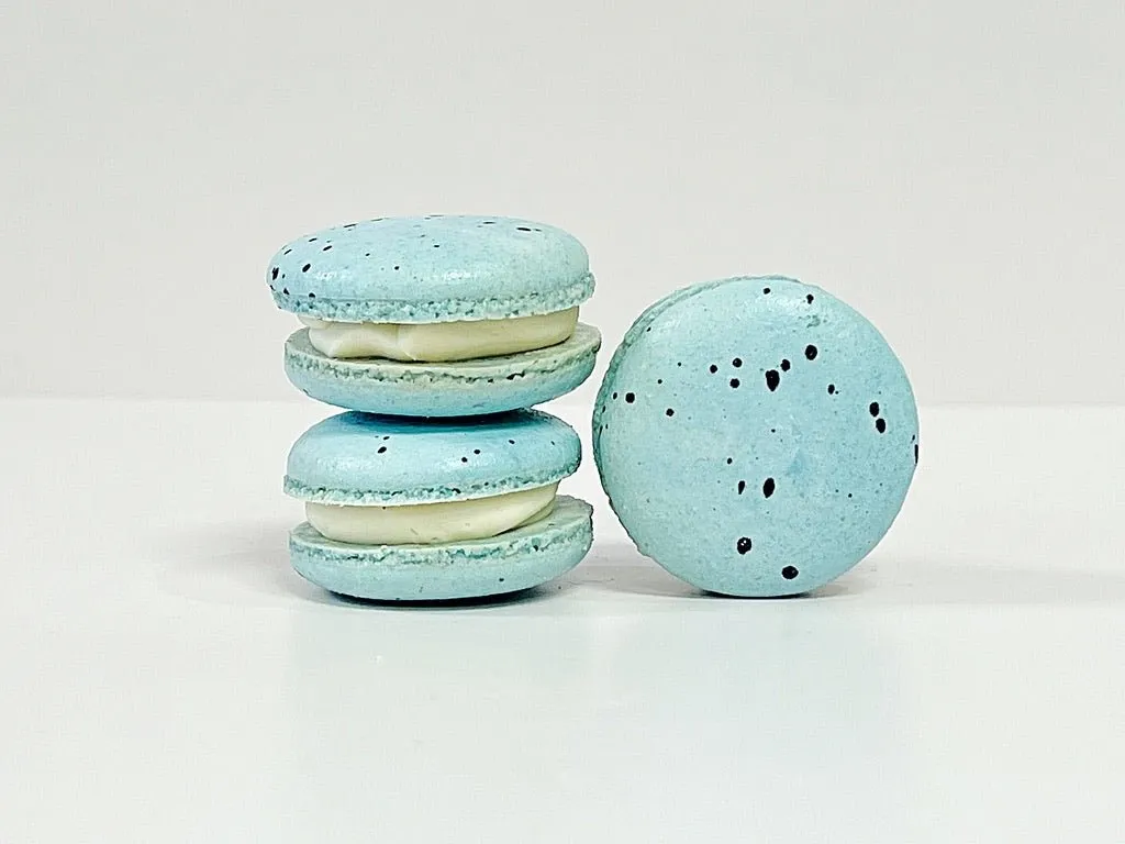 All Natural Blueberry Vegan French Macarons | Available in 24 & 48 Pack