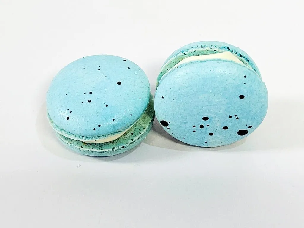 All Natural Blueberry Vegan French Macarons | Available in 24 & 48 Pack