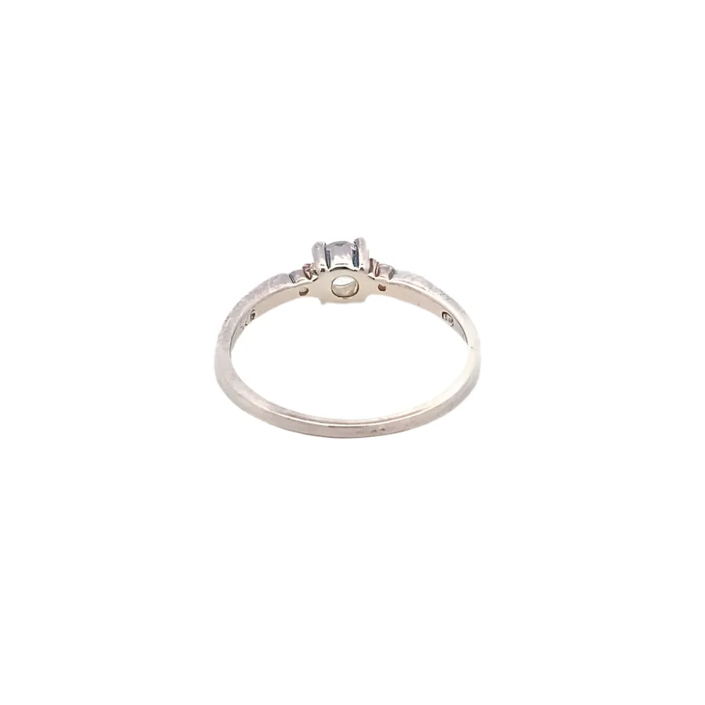 Annalisa Brilliant Cut 925 Sterling Silver Engagement Ring