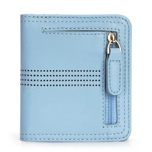 APHISON Slim RFID Small Womens Wallet - 125 Blue