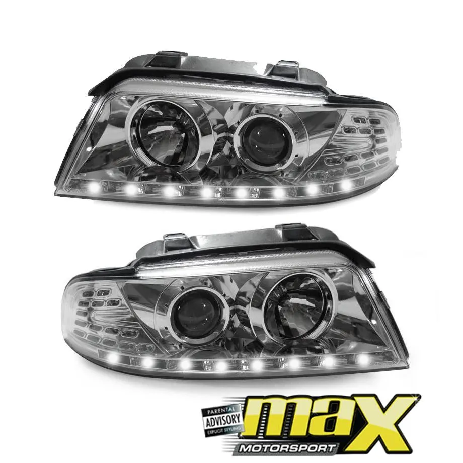 Audi A4 B5 (99-01) Chrome LED Projector Headlights