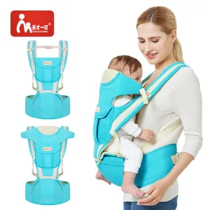 Baby Carrier Breathable Front And Back Newborn 4 In 1 Infant Comfortable Sling Backpack Pouch Wrap Baby For Newborn