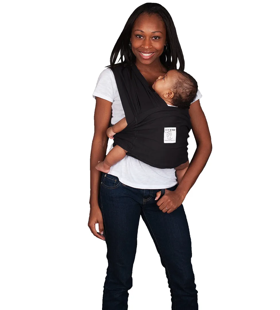 Baby K'tan Baby Carrier in Basic Black - Extra Small