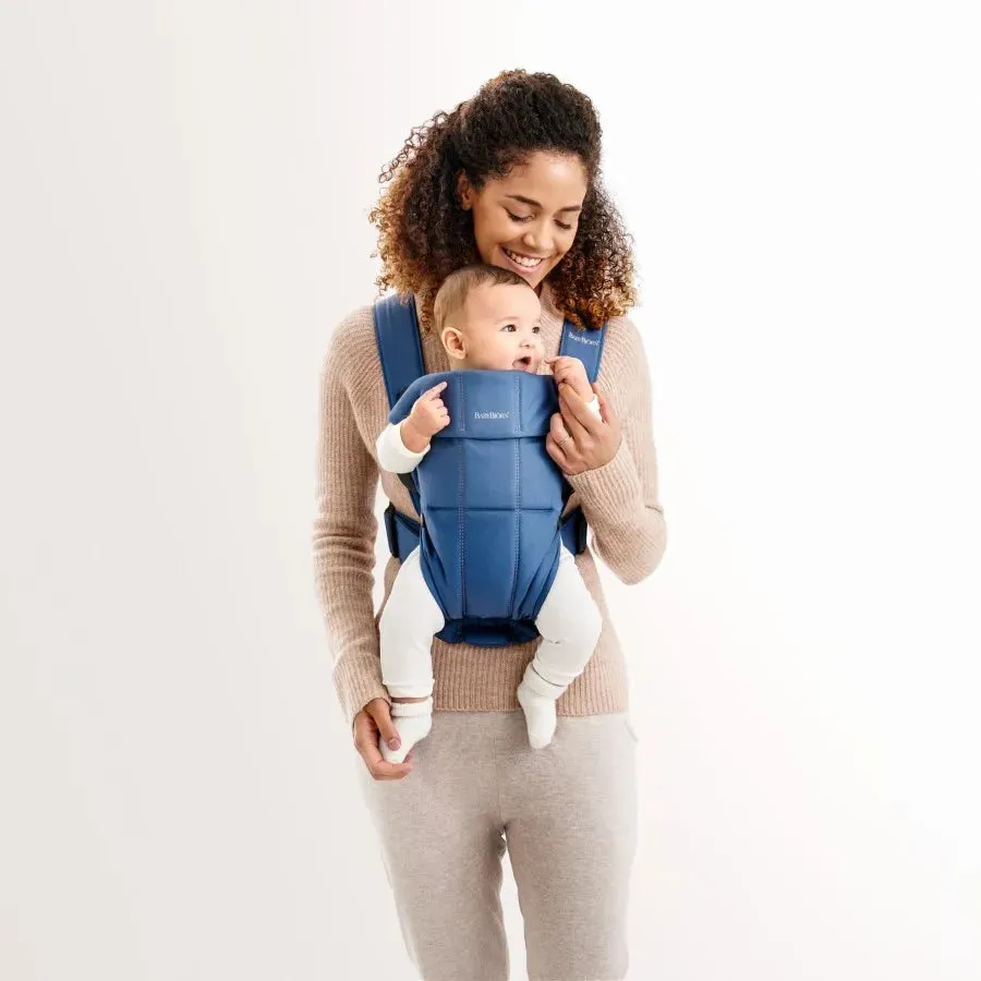 BabyBjorn Baby Carrier Mini, Cotton (Vintage Indigo)