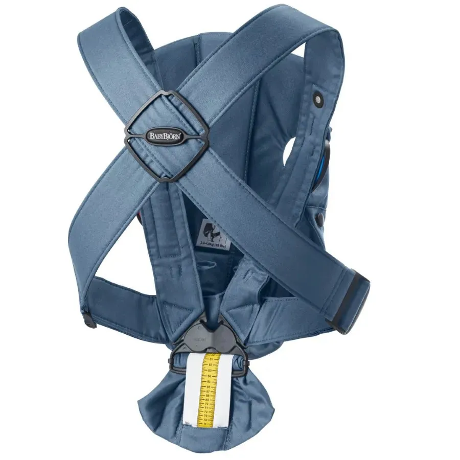 BabyBjorn Baby Carrier Mini, Cotton (Vintage Indigo)