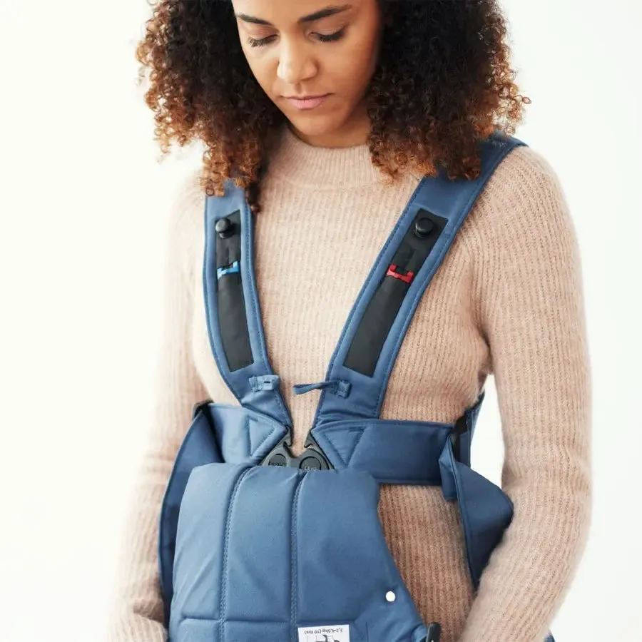 BabyBjorn Baby Carrier Mini, Cotton (Vintage Indigo)