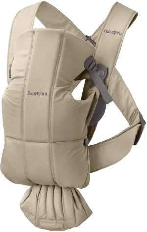 BabyBjorn Baby Carrier Mini, Woven - Beige