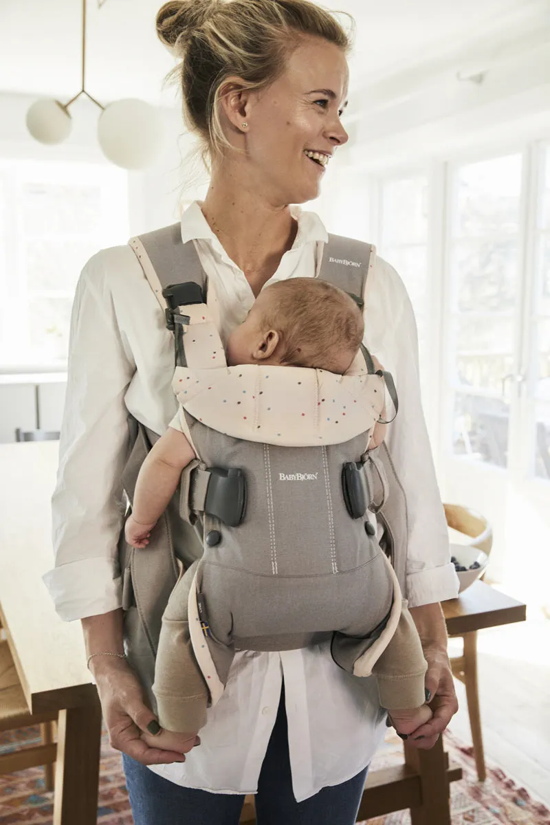 BabyBjorn Baby Carrier One - Grey/Pink Sprinkles