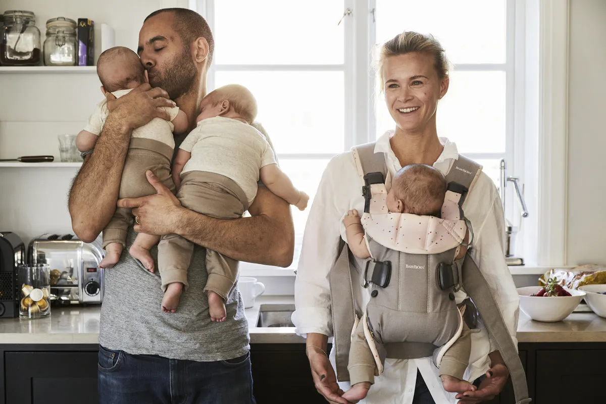 BabyBjorn Baby Carrier One - Grey/Pink Sprinkles