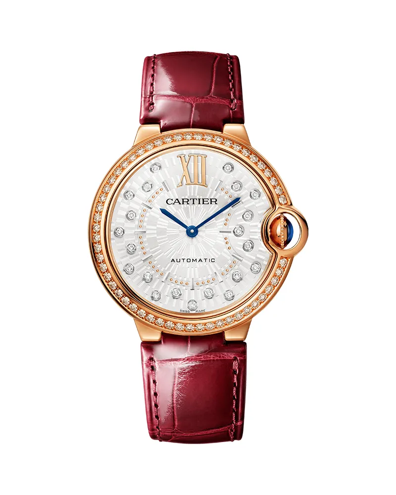 BALLON BLEU DE CARTIER, 36 MM, ROSE GOLD, DIAMONDS