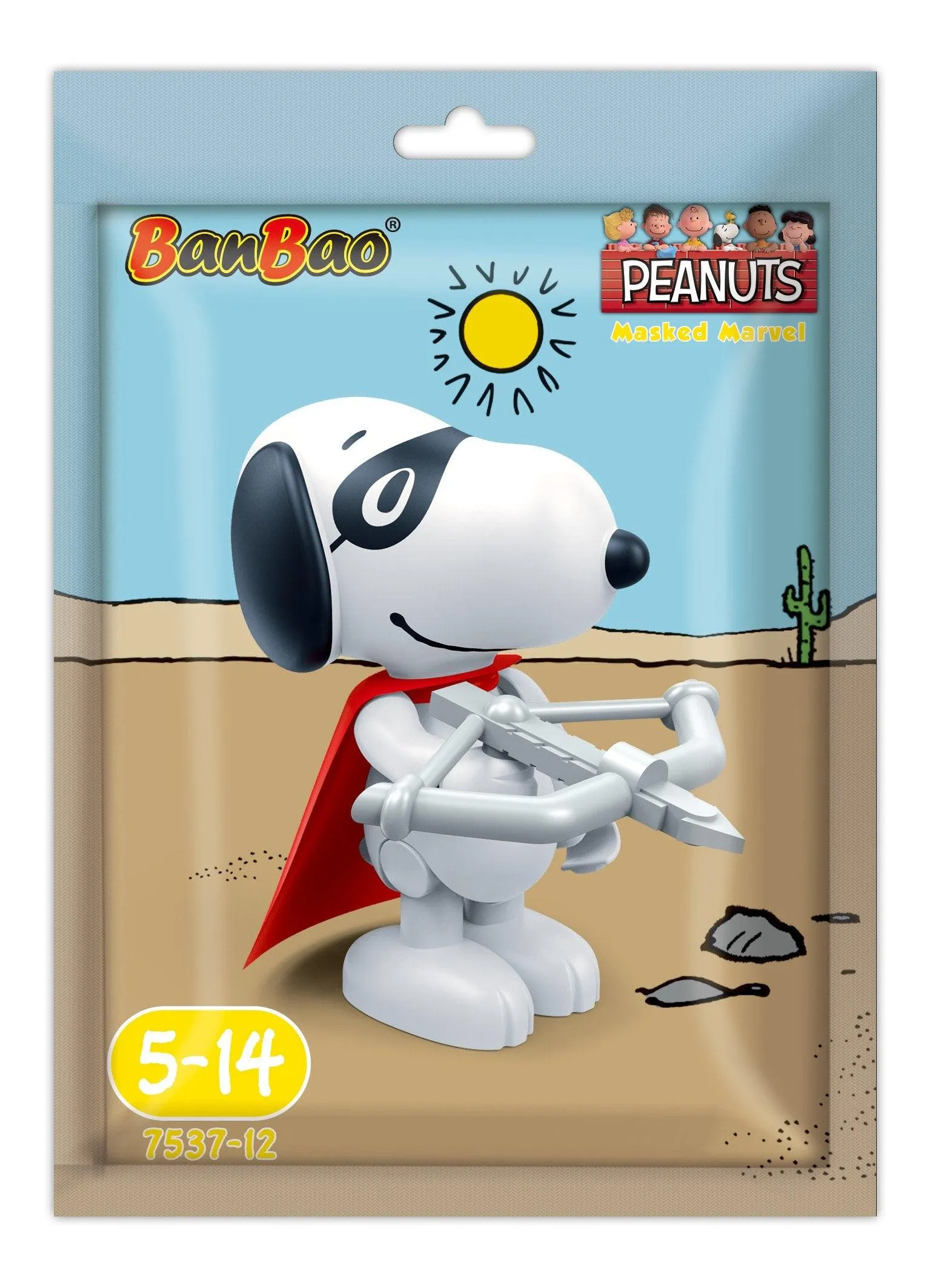 BanBao Peanuts Mini Figure - Masked Marvel Snoopy