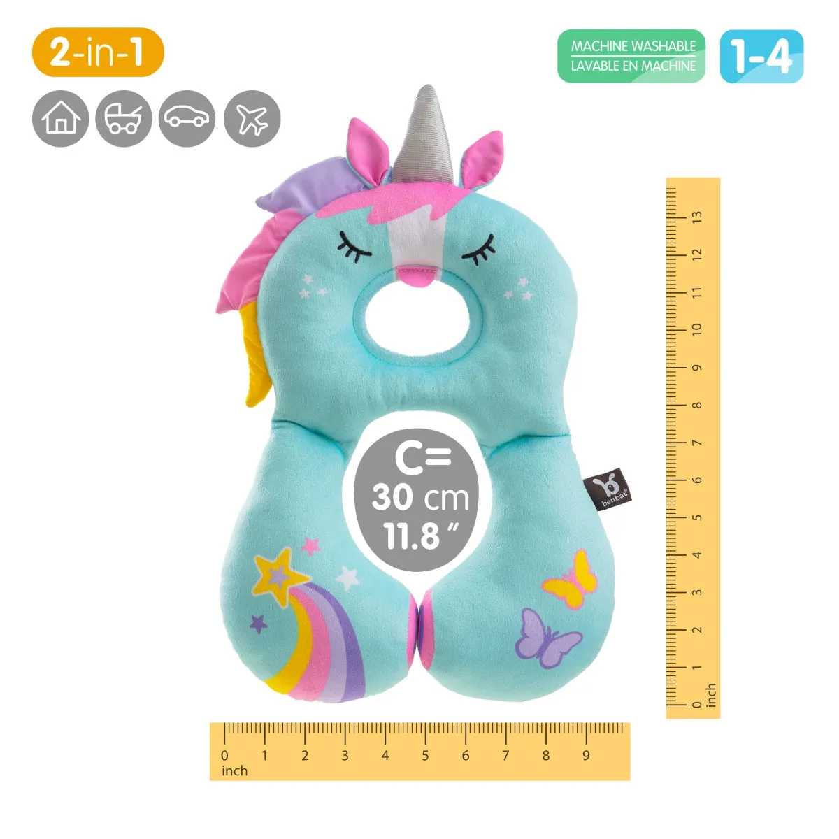 Benbat - Toddler Head & Neck Support Unicorn