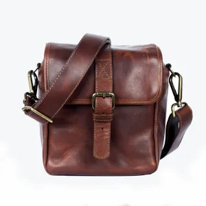 Berlin Cognac Leather Camera Bag