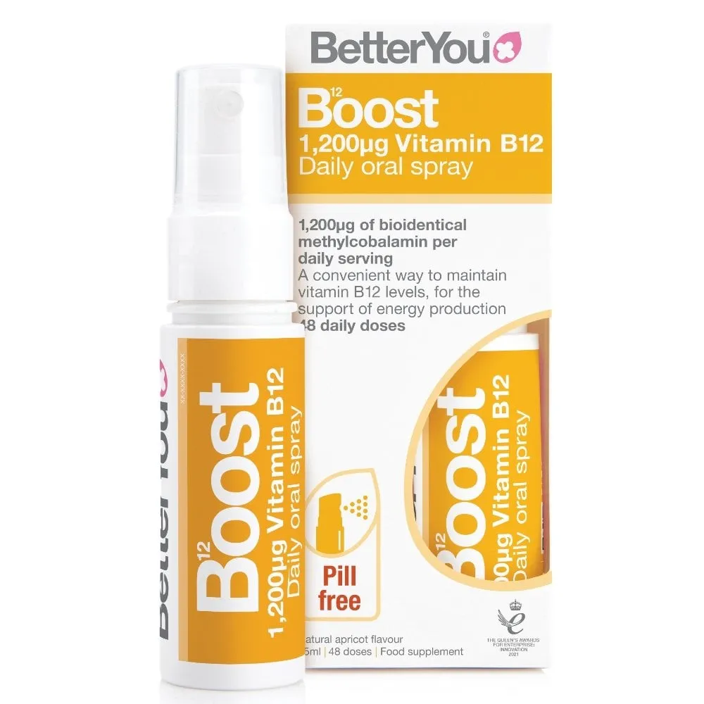 BetterYou 1,200µg Vitamin B12 Boost Oral Spray 25ml