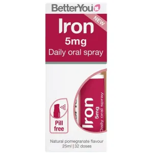 BetterYou Iron 5mg Daily Oral Spray 25ml