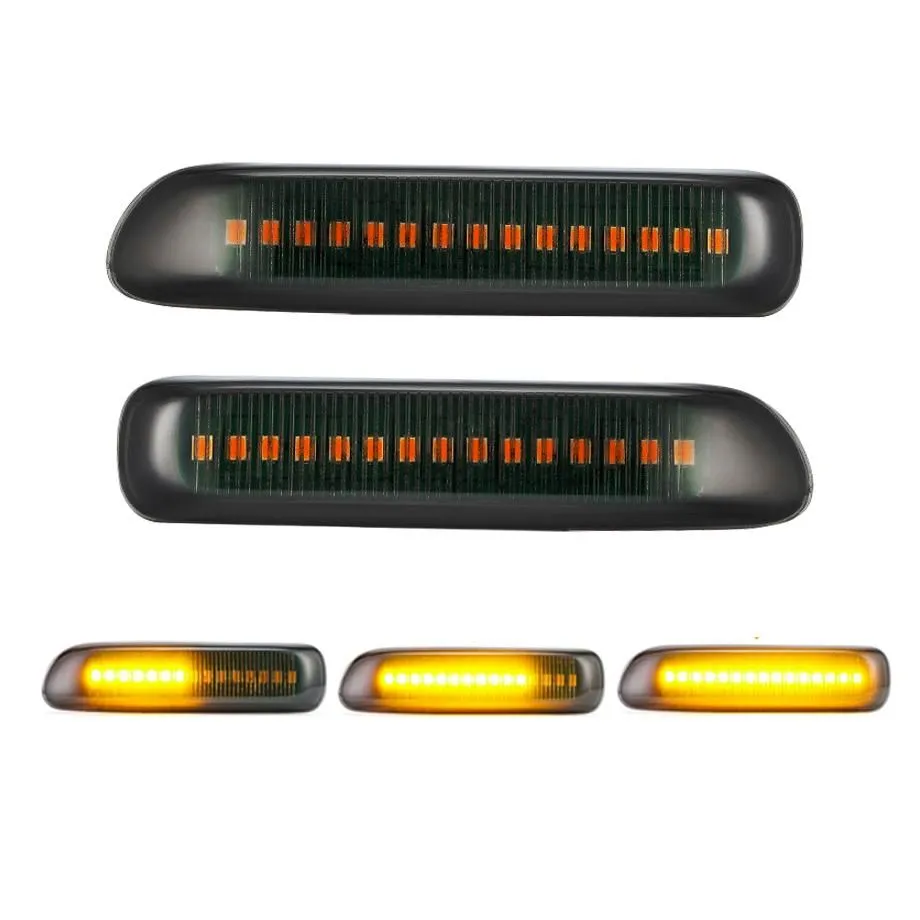 BM E46 3-Series (97-06) Smoked LED Sequential Side Indicator Markers