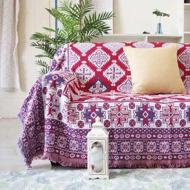 Boho Chic Cotton Blanket