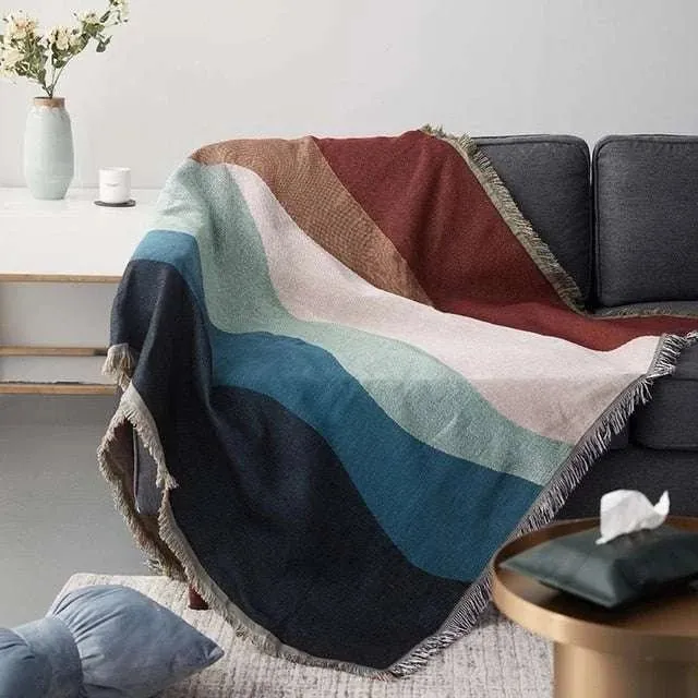 Boho Chic Cotton Blanket