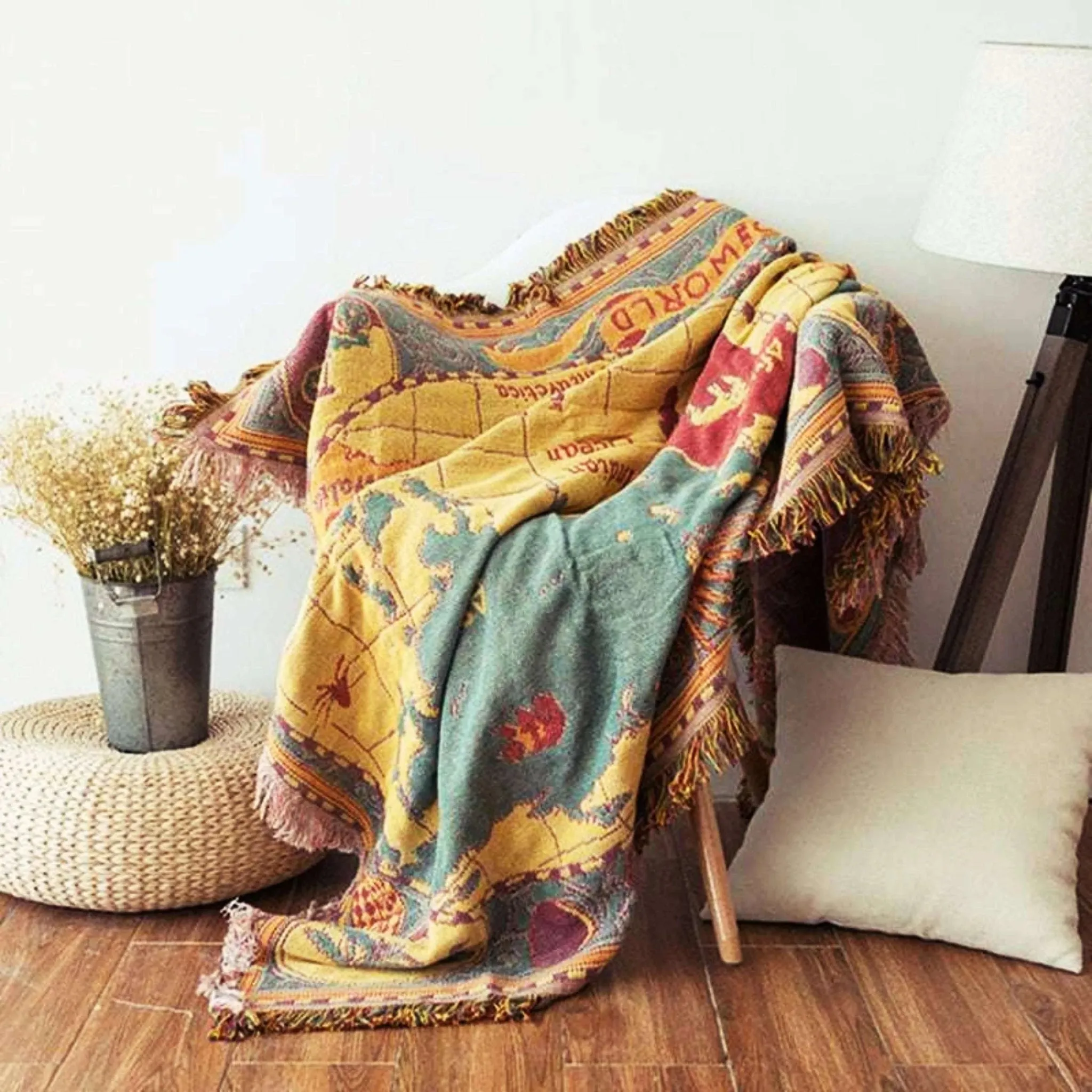 Boho Chic Cotton Blanket