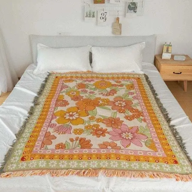 Boho Chic Cotton Blanket