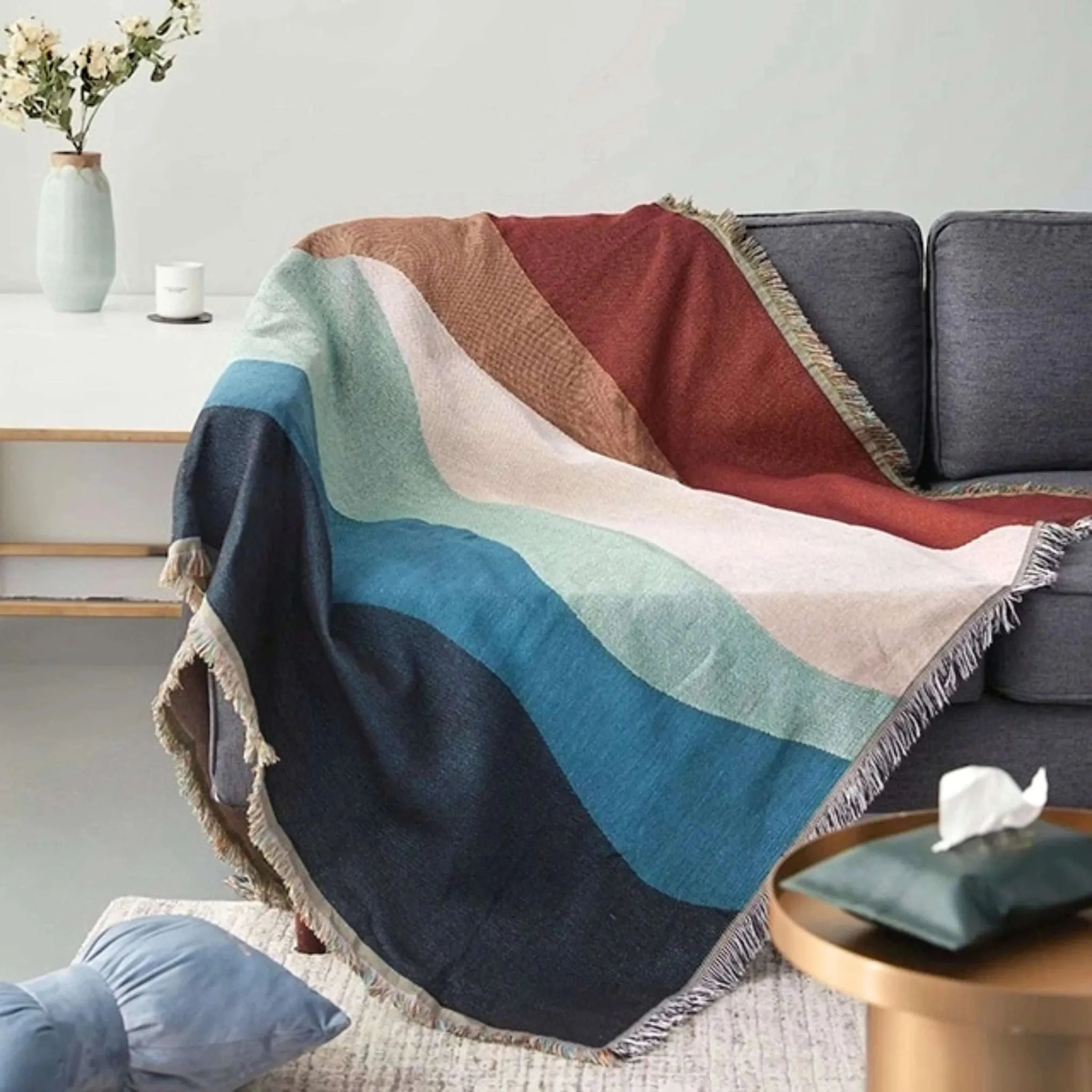 Boho Chic Cotton Blanket