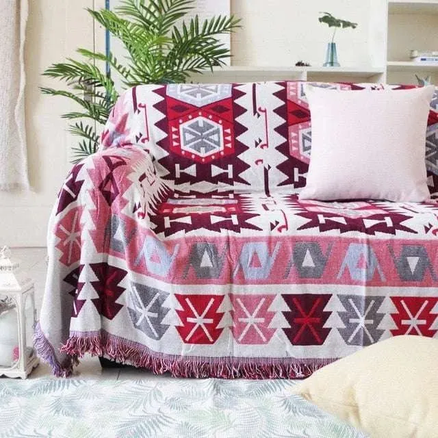 Boho Chic Cotton Blanket