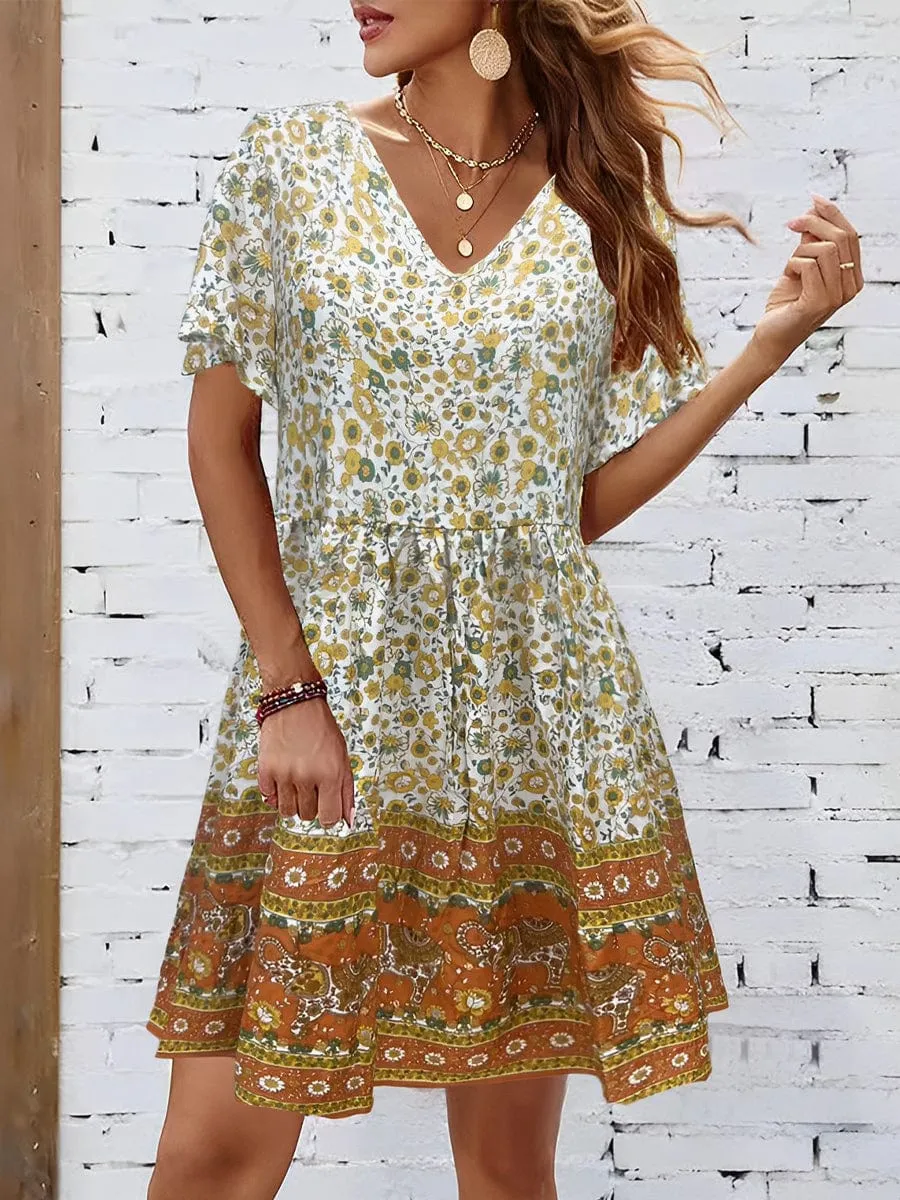 Boho Chic Mini Dress