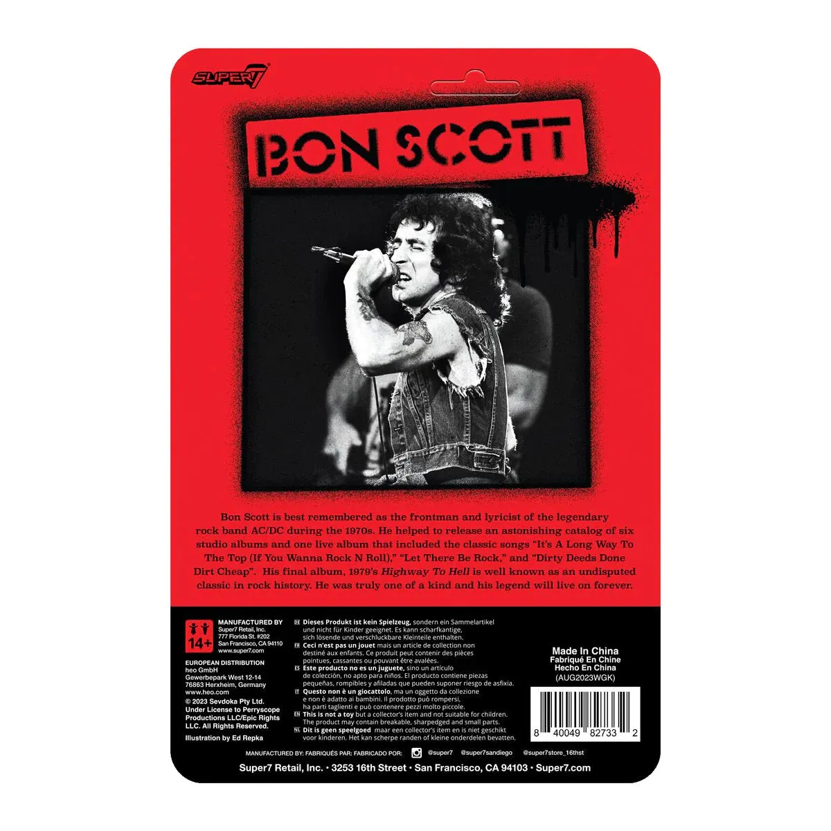 Bon Scott ReAction Figures Wave 01 - Bon Scott