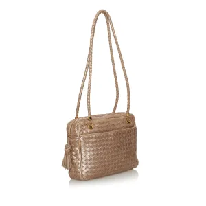 Bottega Veneta Intrecciato Leather Shoulder Bag (SHG-28747)