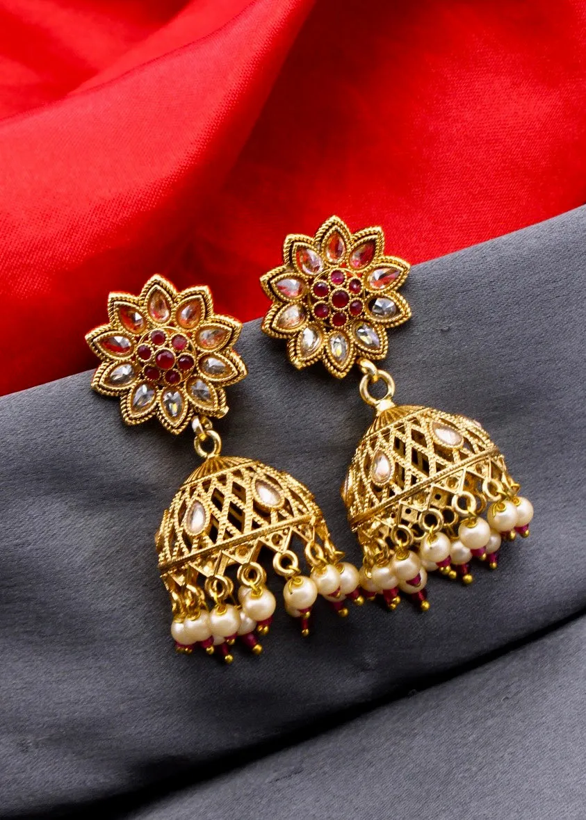 BRILLIANT ANTIQUE JHUMKI