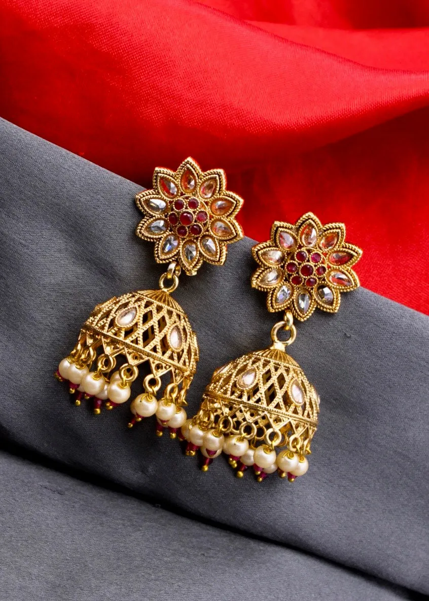 BRILLIANT ANTIQUE JHUMKI