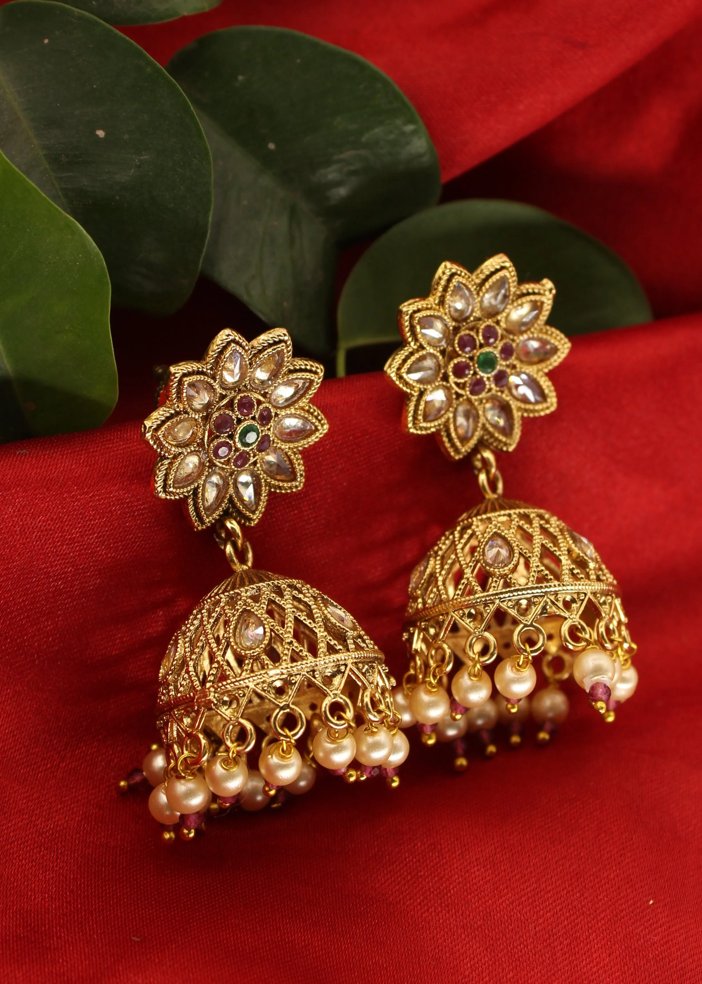 BRILLIANT ANTIQUE JHUMKI