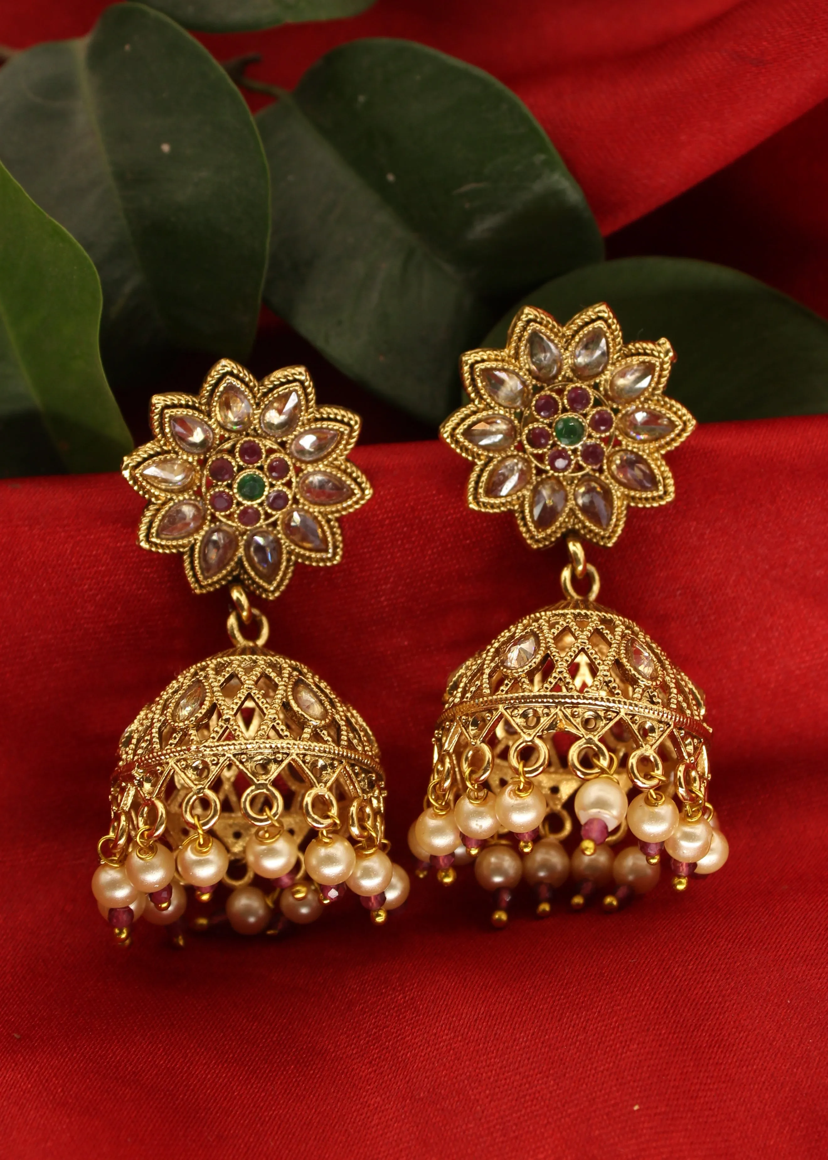 BRILLIANT ANTIQUE JHUMKI