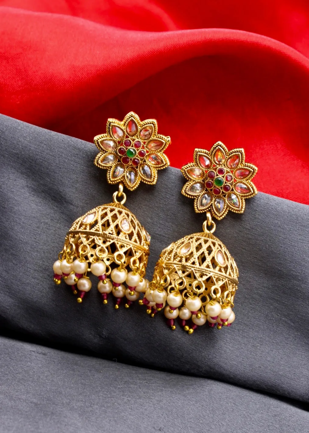 BRILLIANT ANTIQUE JHUMKI