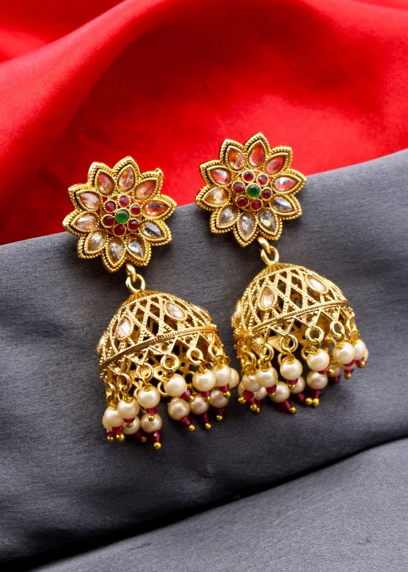 BRILLIANT ANTIQUE JHUMKI