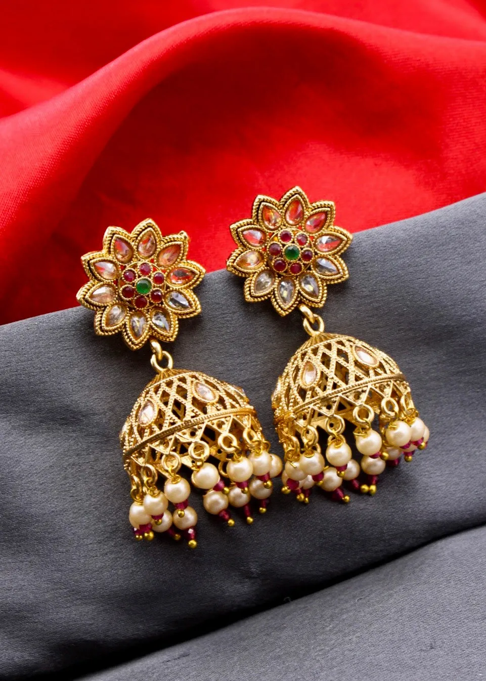 BRILLIANT ANTIQUE JHUMKI